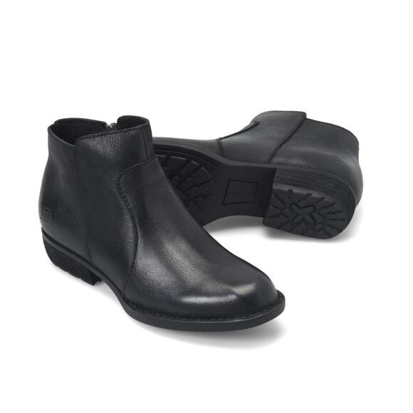 Born Women's Rani Black Boots Leather Size 8.5 US NIB Waterproof Western Style - Picture 1 of 12